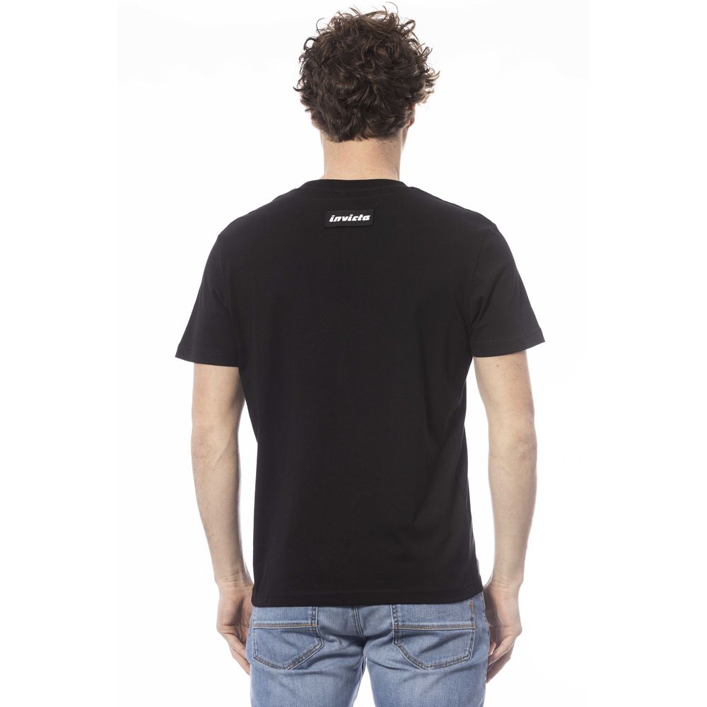 Invicta Black Cotton Men T-Shirt - Ginchy