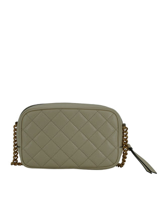 Versace Elegant White Lamb Leather Camera Bag - Ginchy