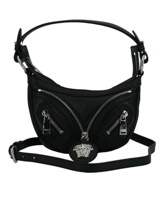 Versace Elegant Black Mini Hobo Shoulder Bag - Ginchy