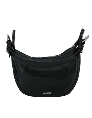 Versace Elegant Black Mini Hobo Shoulder Bag - Ginchy