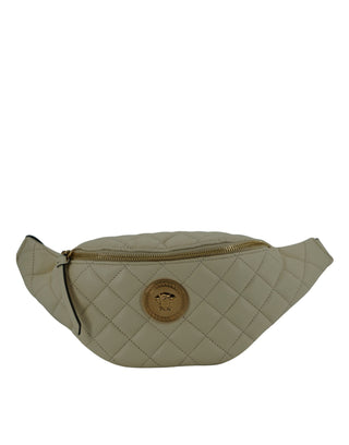 Versace Elegant White Lamb Leather Belt Bag - Ginchy