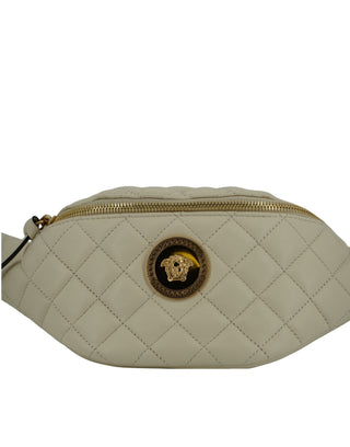 Versace Elegant White Lamb Leather Belt Bag - Ginchy