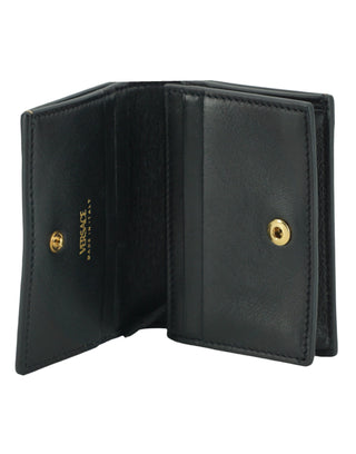 Versace Elegant Compact Leather Wallet in Brown - Ginchy