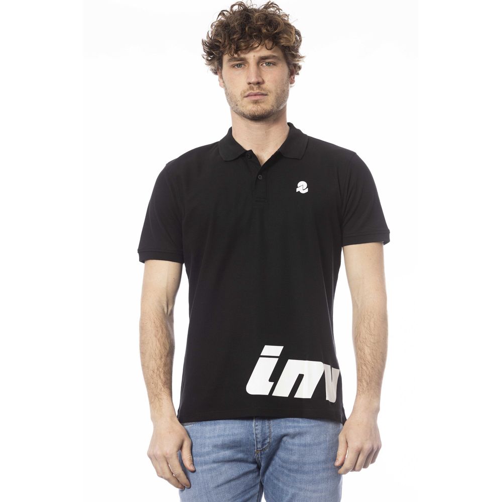 Invicta Black Cotton Men Polo Shirt - Ginchy