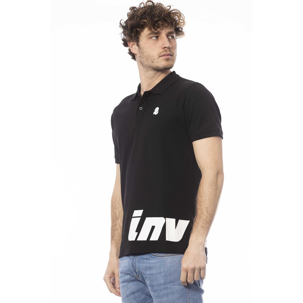 Invicta Black Cotton Men Polo Shirt - Ginchy