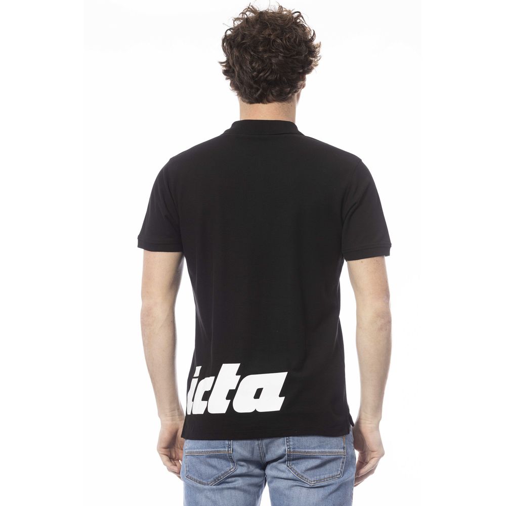 Invicta Black Cotton Men Polo Shirt - Ginchy