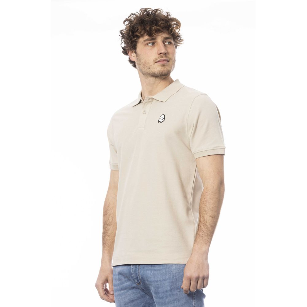 Invicta Beige Cotton Men Polo Shirt - Ginchy