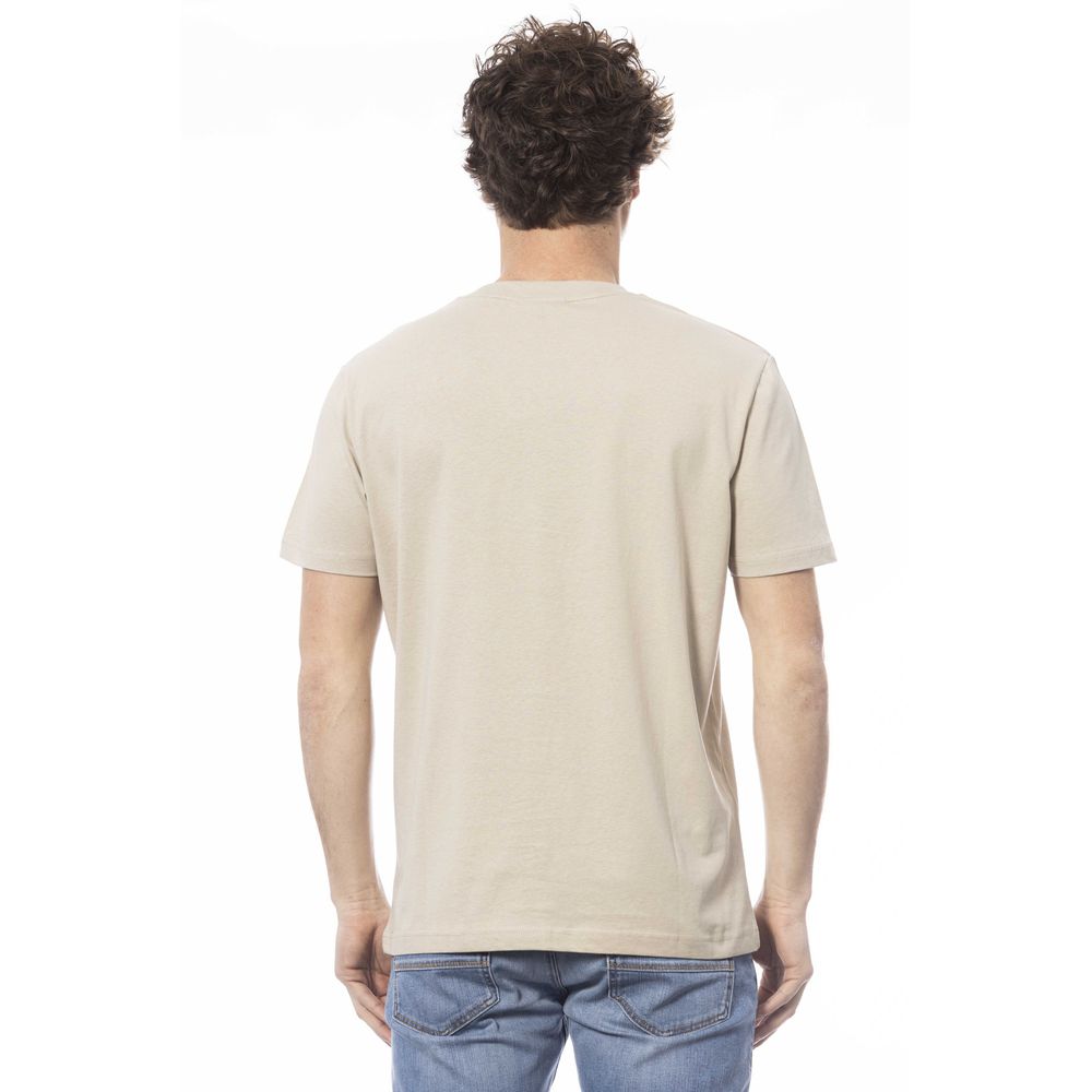 Invicta Beige Cotton Men T-Shirt - Ginchy