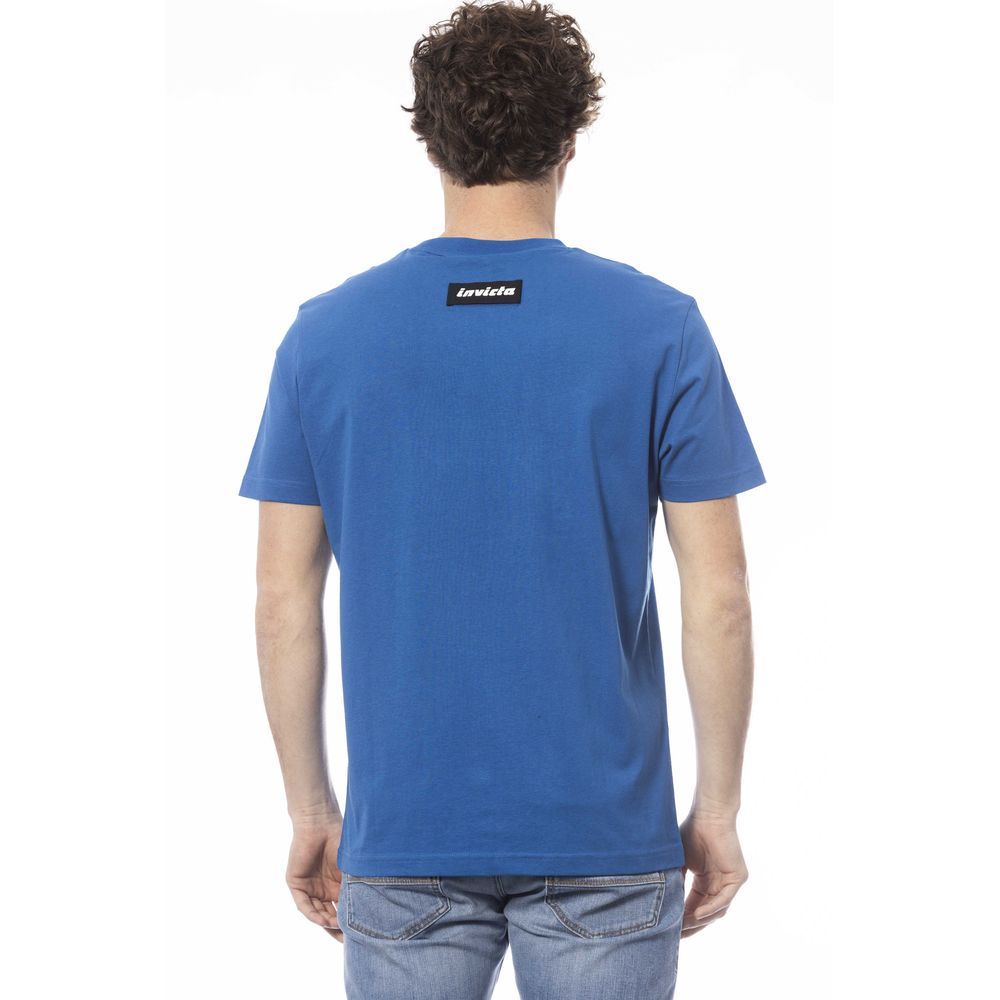 Invicta Blue Cotton Men T-Shirt - Ginchy