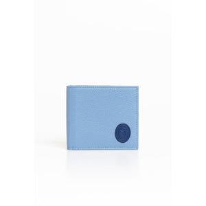 Trussardi Light Blue Leather Men Wallet - Ginchy