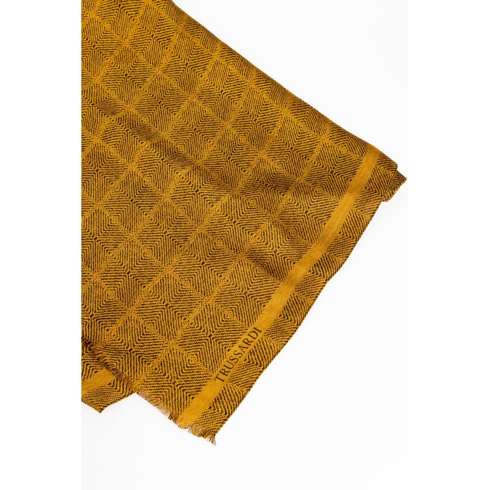 Trussardi Yellow Viscose Men Scarf - Ginchy