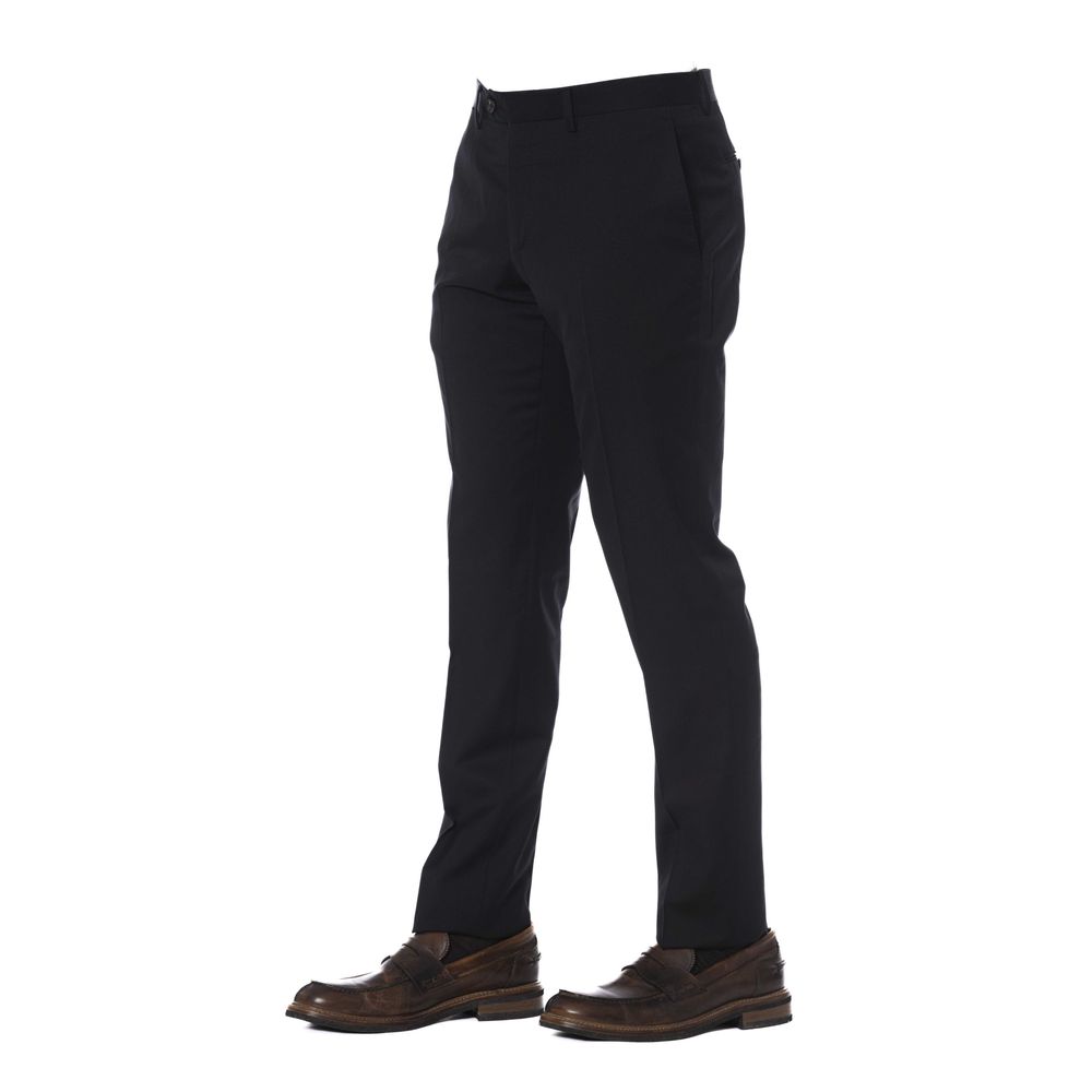 Trussardi Black Virgin Wool Men Trouser - Ginchy
