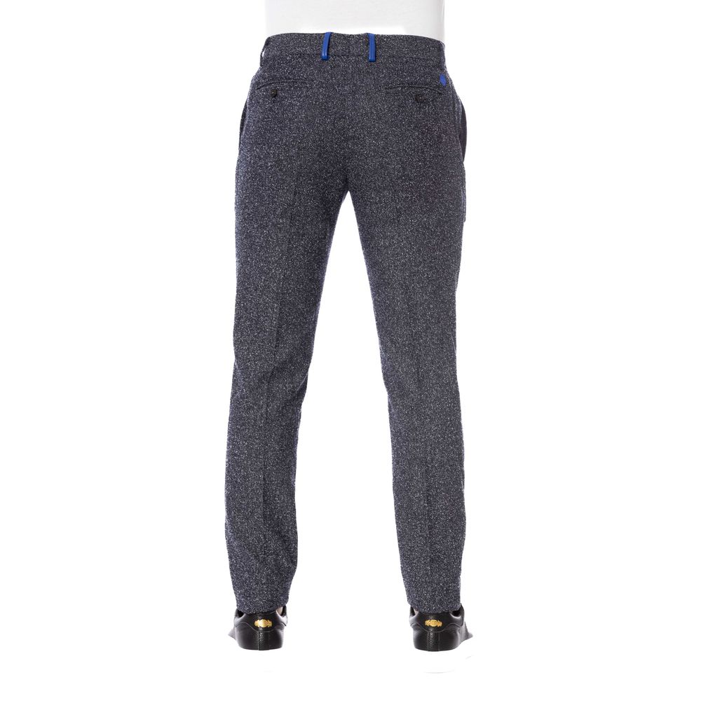 Trussardi Black Cotton Men Trousers - Ginchy