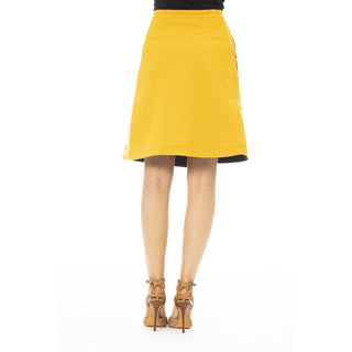 Jacob Cohen Yellow Wool Women Skirt - Ginchy