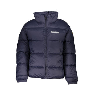 Napapijri Eco-Conscious Blue Jacket with Sleek Design - Ginchy