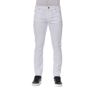 Trussardi Jeans White Cotton Men Jeans - Ginchy