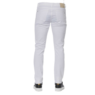 Trussardi Jeans White Cotton Men Jeans - Ginchy