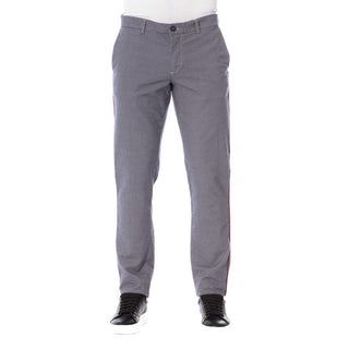 Trussardi Jeans Blue Cotton Men's Trouser - Ginchy