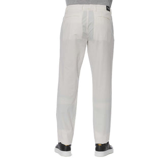 Trussardi Jeans White Cotton Men's Trouser - Ginchy