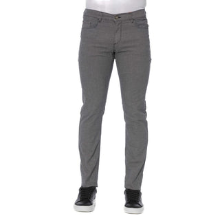 Trussardi Jeans Gray Cotton Men Pant - Ginchy