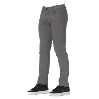 Trussardi Jeans Gray Cotton Men Pant - Ginchy