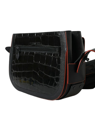 Balenciaga Black Exotic Leather Shoulder Crossbody Camera Bag - Ginchy