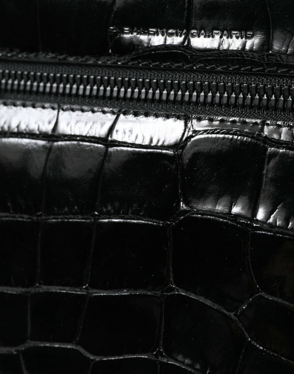 Balenciaga Black Exotic Leather Shoulder Crossbody Camera Bag - Ginchy
