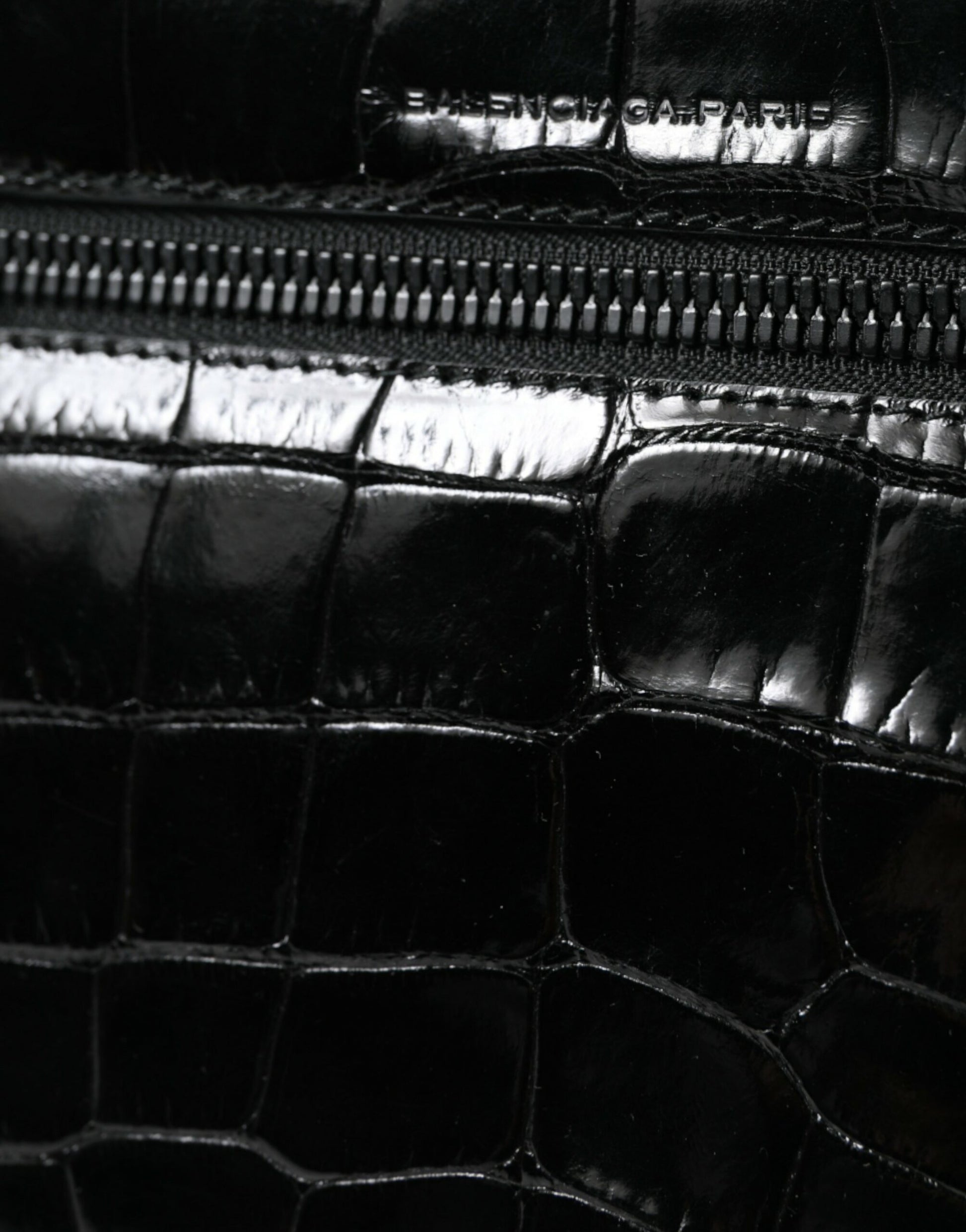 Balenciaga Black Exotic Leather Shoulder Crossbody Camera Bag - Ginchy