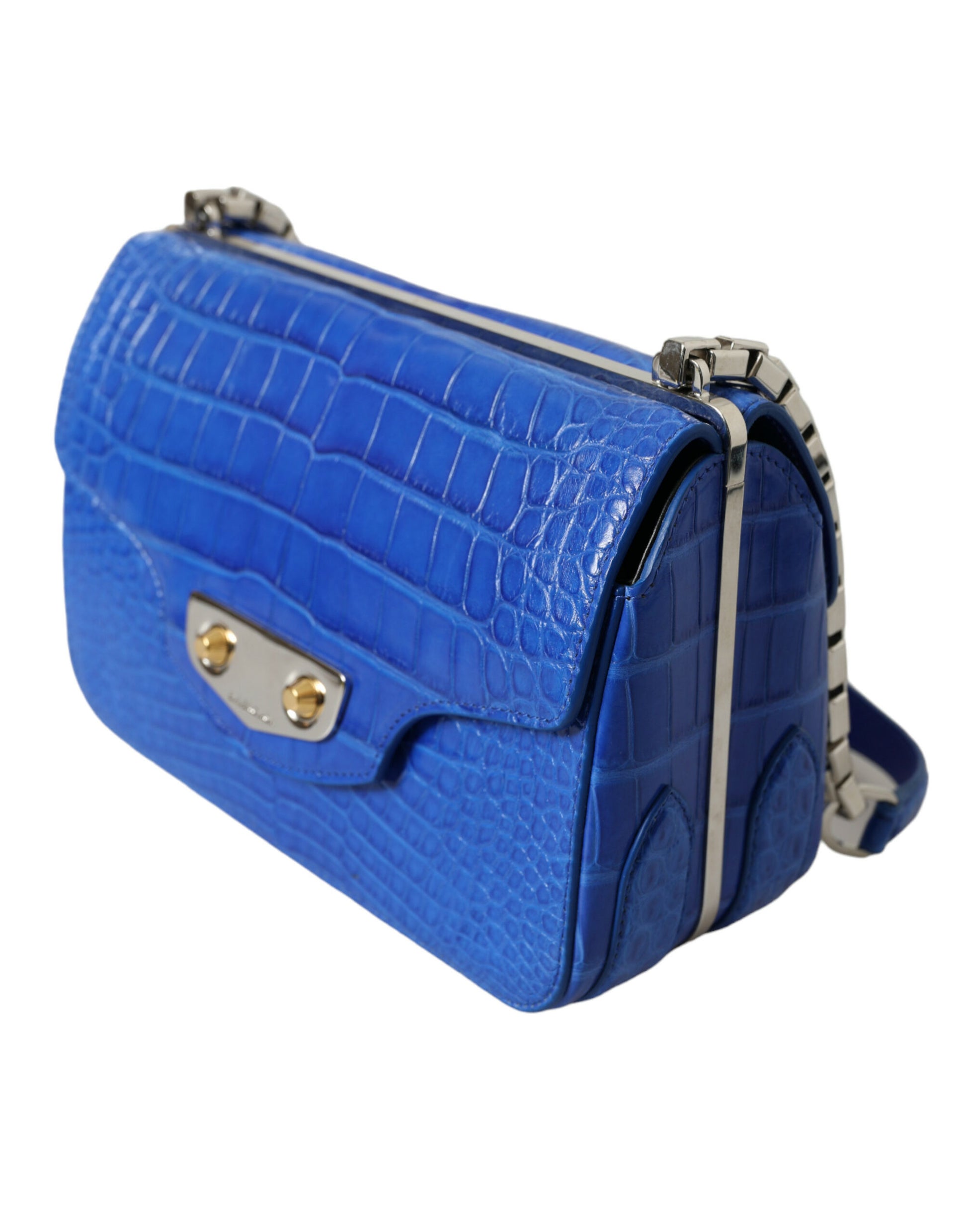 Balenciaga Blue Exotic Leather Neo Classic Purse Shoulder Handbag Bag - Ginchy