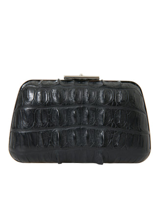 Balenciaga Black Exotic Skin Leather Shoulder Crossbody Box Clutch Bag - Ginchy