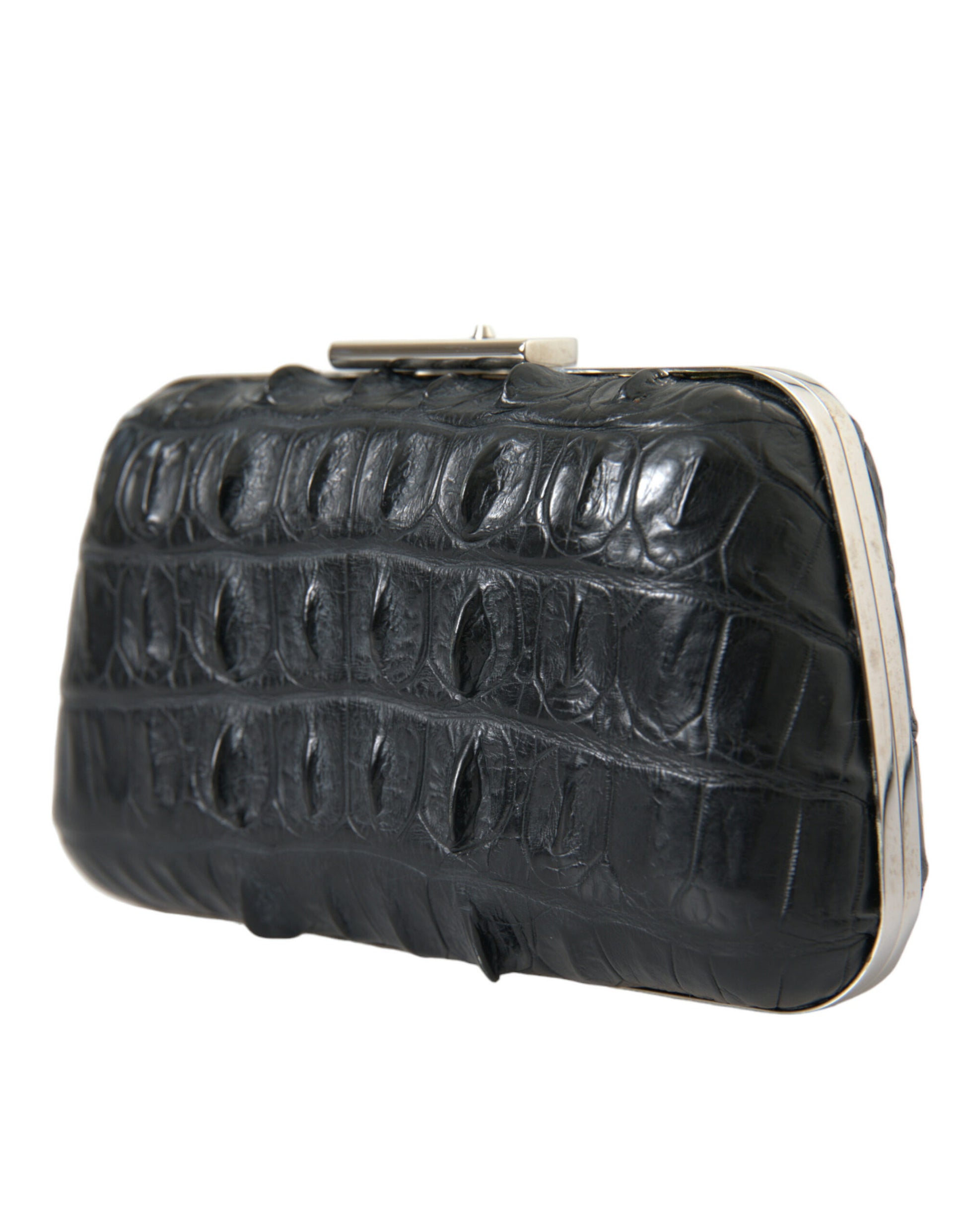 Balenciaga Black Exotic Skin Leather Shoulder Crossbody Box Clutch Bag - Ginchy