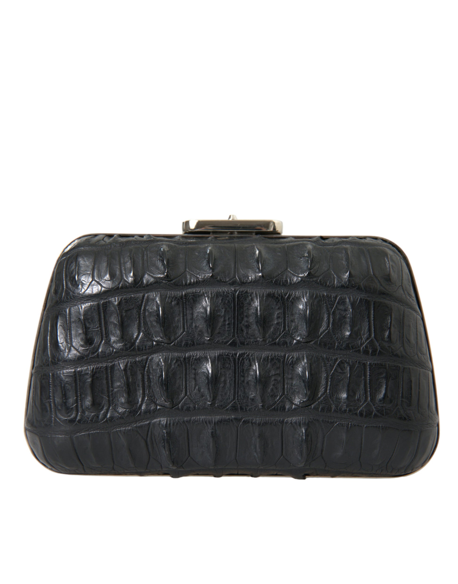 Balenciaga Black Exotic Skin Leather Shoulder Crossbody Box Clutch Bag - Ginchy