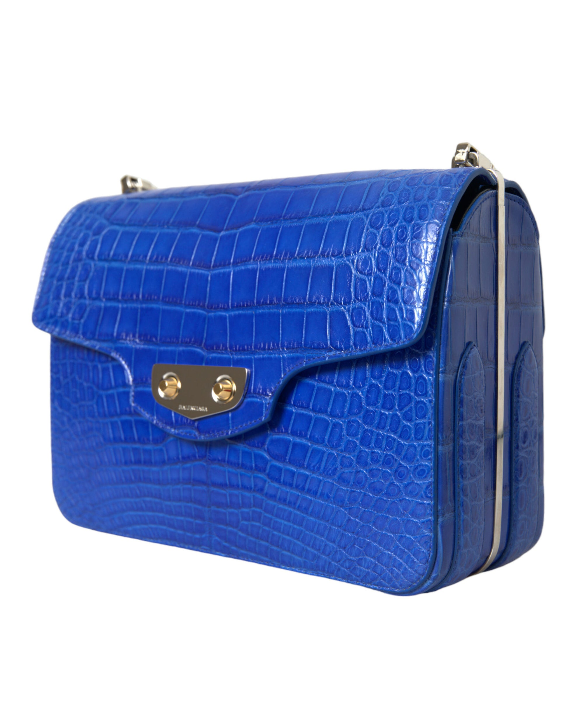 Balenciaga Blue Exotic Leather Neo Classic Small Shoulder Bag - Ginchy