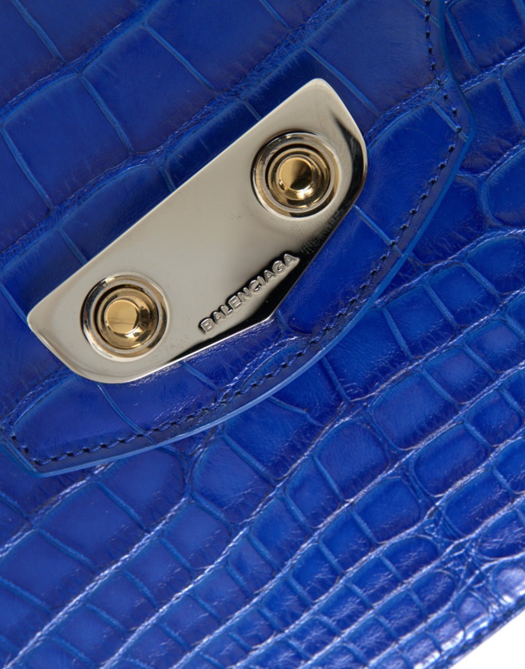 Balenciaga Blue Exotic Leather Neo Classic Small Shoulder Bag - Ginchy