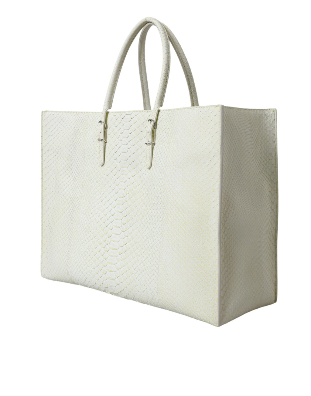 Balenciaga White Yellow Exotic Skin Leather Shopping Tote PAPIER Bag - Ginchy