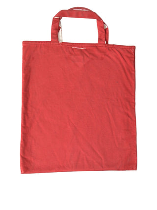 Prada Red Jersey Fabric Logo Shoulder Shopping Tote Bag - Ginchy