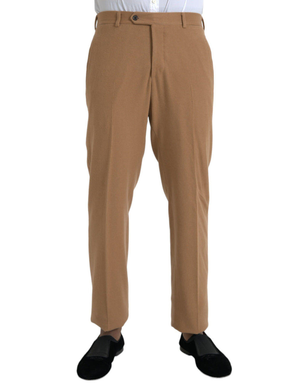 Prada Beige Cashmere Men Straight Fit Dress Pants - Ginchy