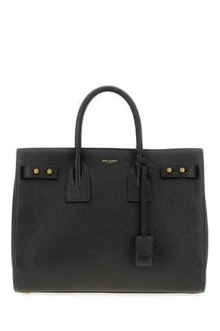Saint Laurent Black Calf Leather Sac De Jour Handbag - Ginchy