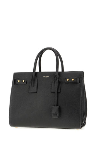 Saint Laurent Black Calf Leather Sac De Jour Handbag - Ginchy