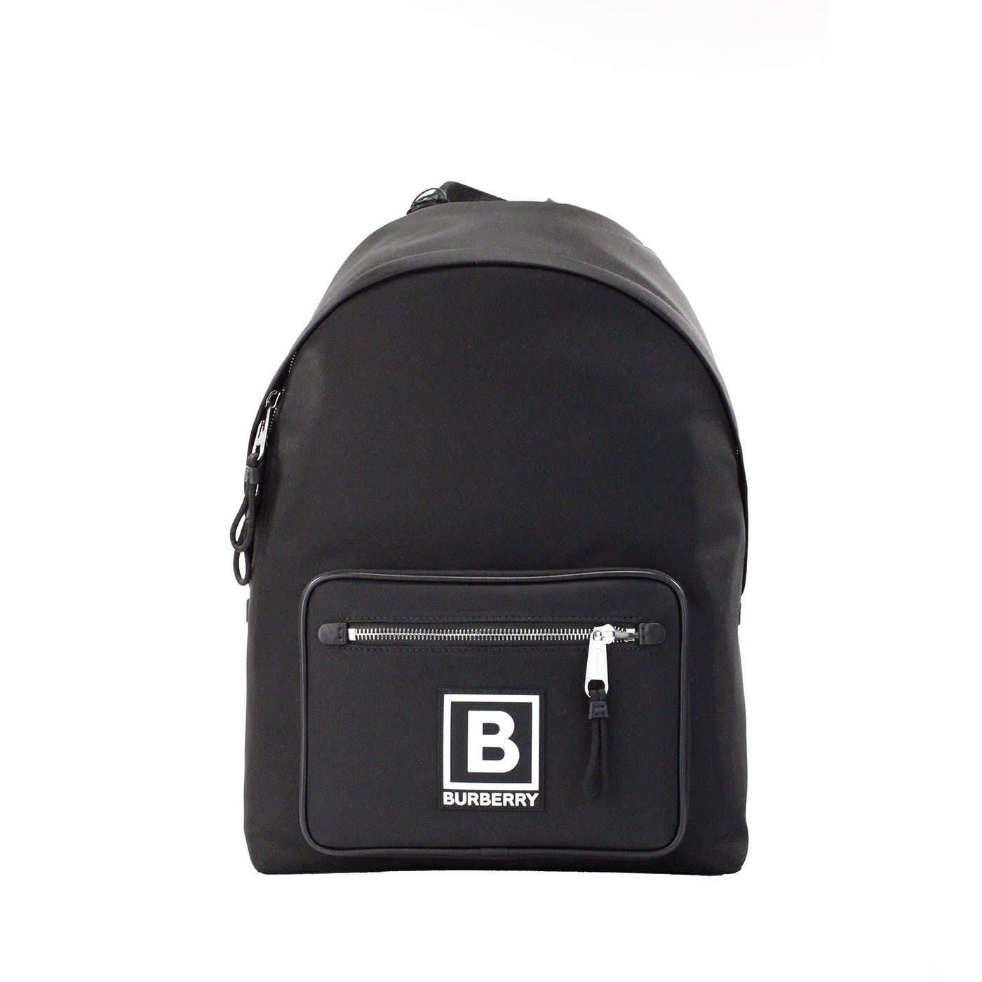 Burberry Abbeydale Branded Stamp Black Nylon Backpack Shoulder Bookbag - Ginchy