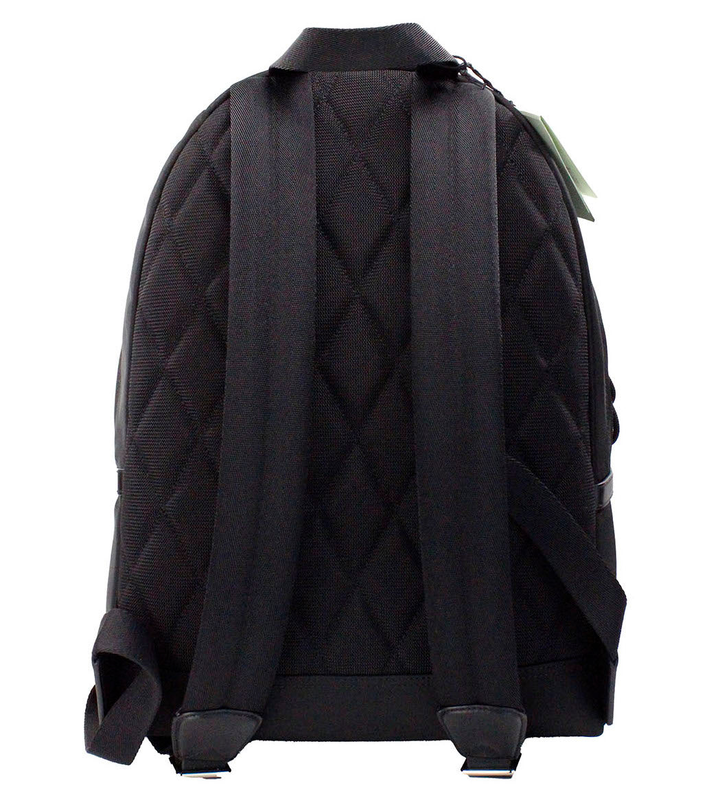 Burberry Abbeydale Branded Stamp Black Nylon Backpack Shoulder Bookbag - Ginchy