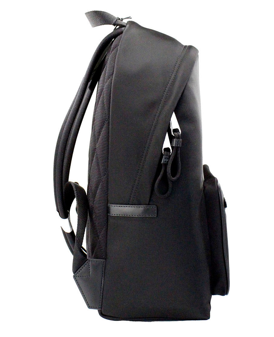Burberry Abbeydale Branded Stamp Black Nylon Backpack Shoulder Bookbag - Ginchy