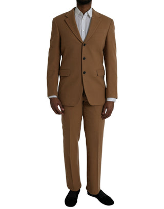 Prada Brown Cashmere 2 Piece Single Breasted Suit - Ginchy
