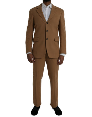 Prada Brown Cashmere 2 Piece Single Breasted Suit - Ginchy