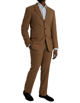 Prada Brown Cashmere 2 Piece Single Breasted Suit - Ginchy