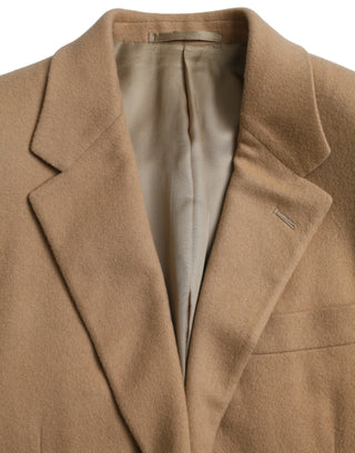 Prada Brown Cashmere 2 Piece Single Breasted Suit - Ginchy