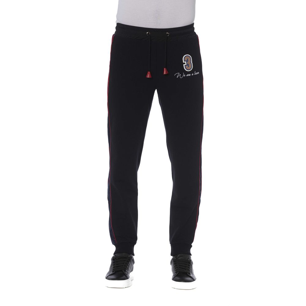 Trussardi Black Cotton Men's Sports Pant - Ginchy