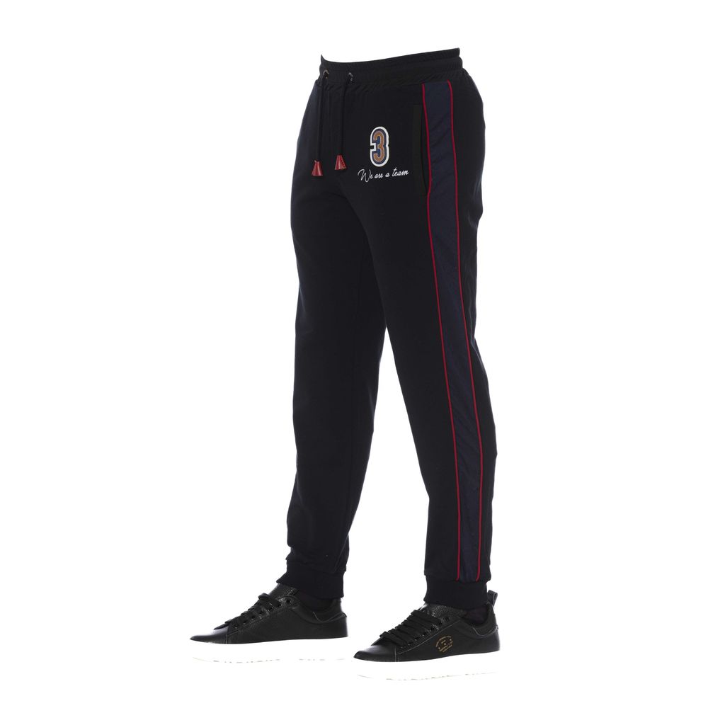Trussardi Black Cotton Men's Sports Pant - Ginchy