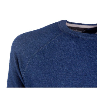 Emilio Romanelli Blue Cashmere Men Sweater - Ginchy