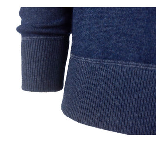 Emilio Romanelli Light Blue Cashmere Men Sweater - Ginchy